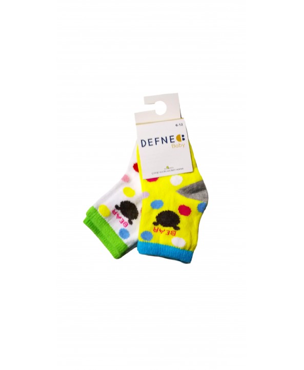 Defne бебешки чорапи 2 чифта 6-12 месеца Мики